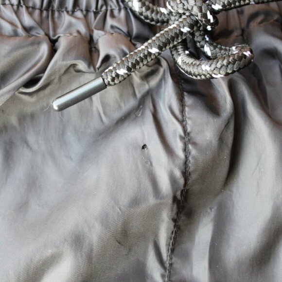 LA Lakers NBA Men's Large Wind Pants Black Elastic Tie Waist Warm Up Retro - Picture 7 of 9